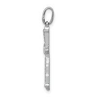 14k White Gold 1/10ct. Diamond Cross Pendant
