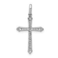 14k White Gold 1/10ct. Diamond Cross Pendant