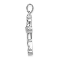 14k White Gold 1/5ct. Diamond Cross Pendant