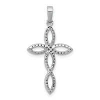 14k White Gold 1/4ct. Diamond Cross Pendant