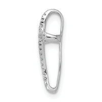 14k White Gold 1/15ct. Diamond Cross Pendant