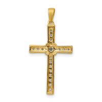 14k 1/3ct. Diamond Cross Pendant