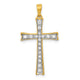 14k  1/5ct. Diamond Cross Pendant