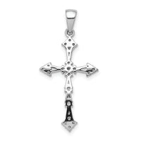 14k White Gold 1/4ct. Diamond Cross Pendant