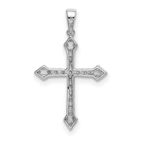 14k White Gold 1/10ct. Diamond Cross Pendant