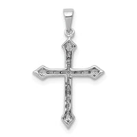 14k White Gold 1/4ct. Diamond Cross Pendant