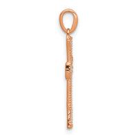 14k Rose Gold Diamond Pendant