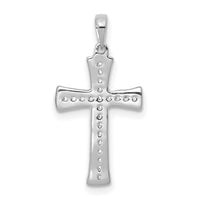 14k White Gold 1/10ct. Diamond Cross Pendant