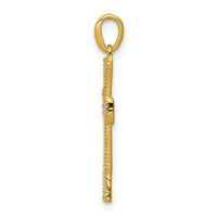 14k  1/10ct. Diamond Cross Pendant