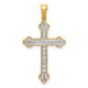 14k 1/10ct. Diamond Cross Pendant