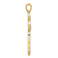 14k 1/10ct. Diamond Cross Pendant