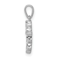 14k White Gold 1/6ct. Diamond Cross Pendant