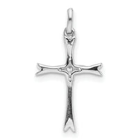 14k White Gold 1/15ct. Diamond Cross Pendant
