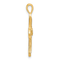 14k Cross w/ Heart Center Pendant Mounting