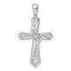 14k White Gold 1/20ct. Diamond Cross Pendant