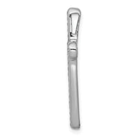 14k White Gold 1/2ct. Diamond Latin Cross Chain Slide