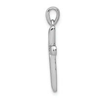 14k White Gold Small 1/10ct. Diamond Cross Pendant