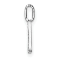 14K White Gold Diamond Letter A Initial Pendant