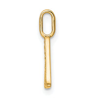 14K Diamond Letter A Initial Pendant