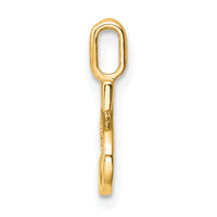 14k Diamond Letter S Initial Pendant
