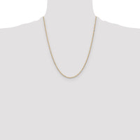 14k 2.0mm Tri-color Gold PavÃ© Valentino Chain