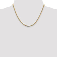 14k 2.75mm Tri-color Gold PavÃ© Valentino Chain