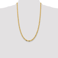 14k 4.65mm Tri-color Gold PavÃ© Valentino Chain