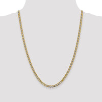 14k 4.3mm Semi-solid with Rhodium PavÃ© Curb Chain