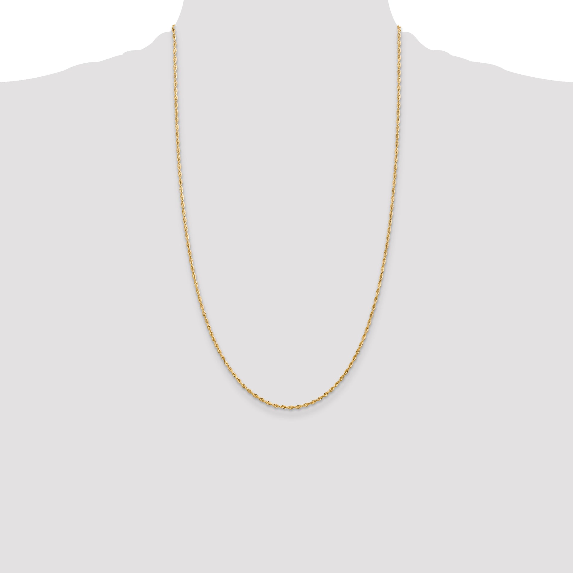 14k 1.85mm D/C Quadruple Rope Chain