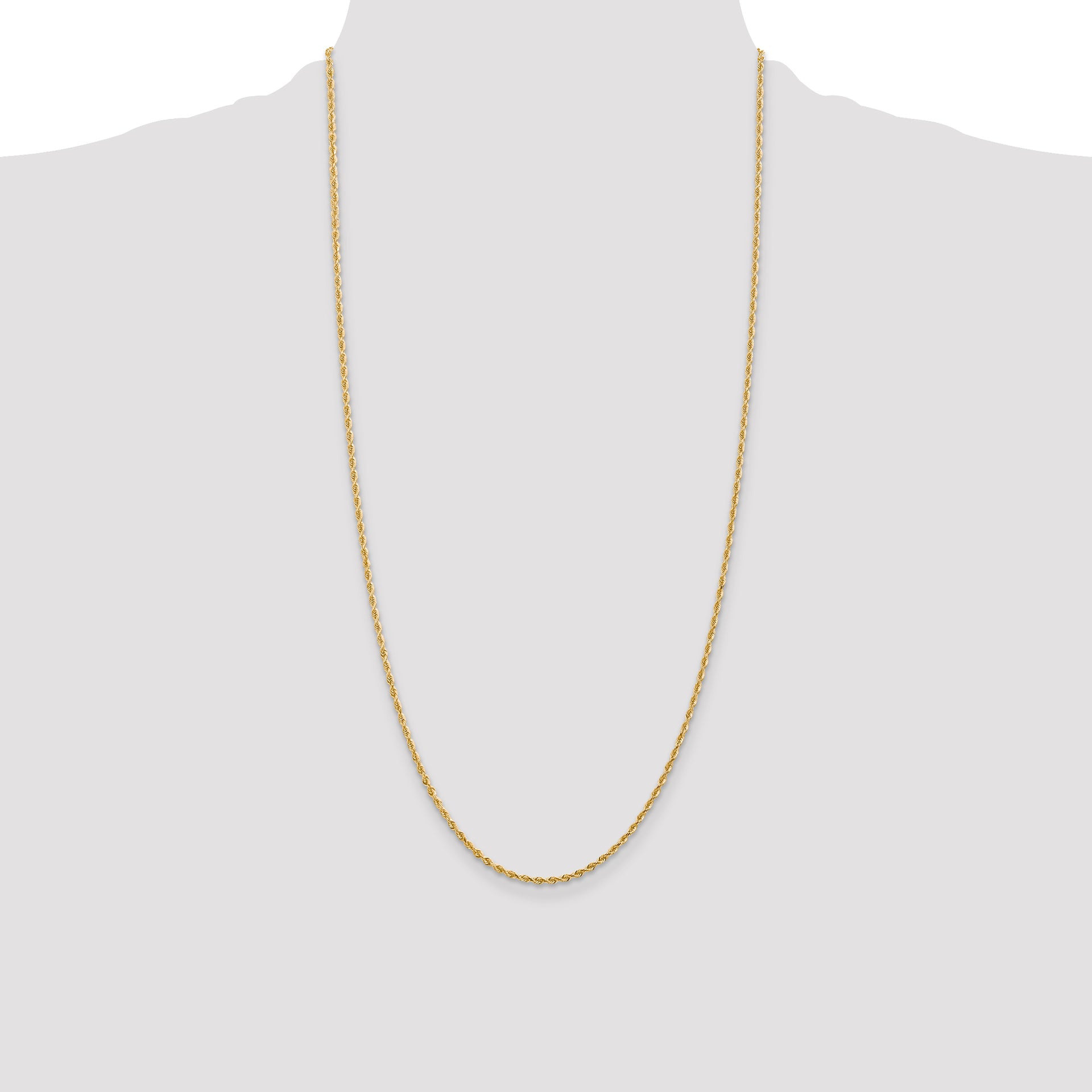 14k 2.0mm D/C Quadruple Rope Chain