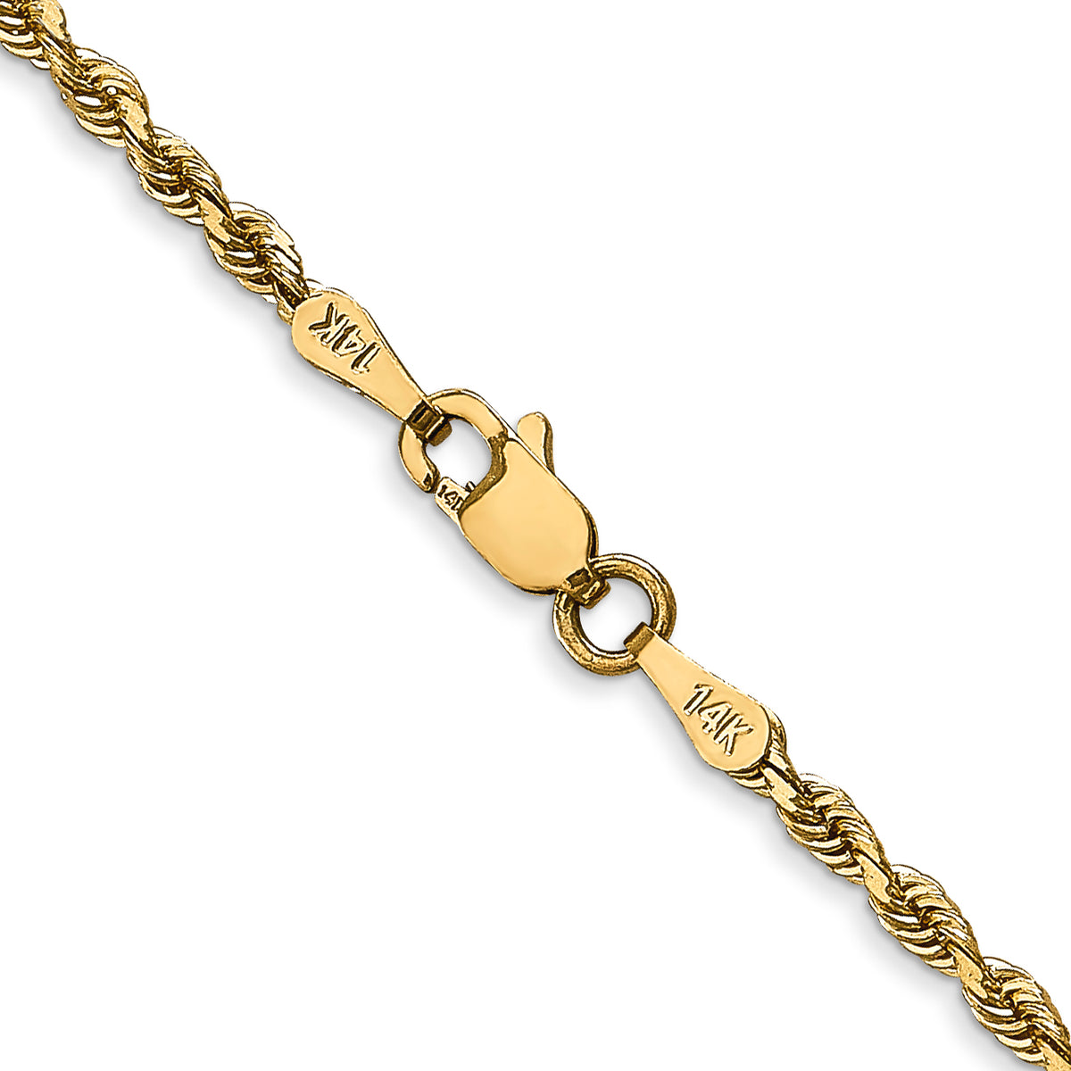 14k 2.25mm D/C Quadruple Rope Chain