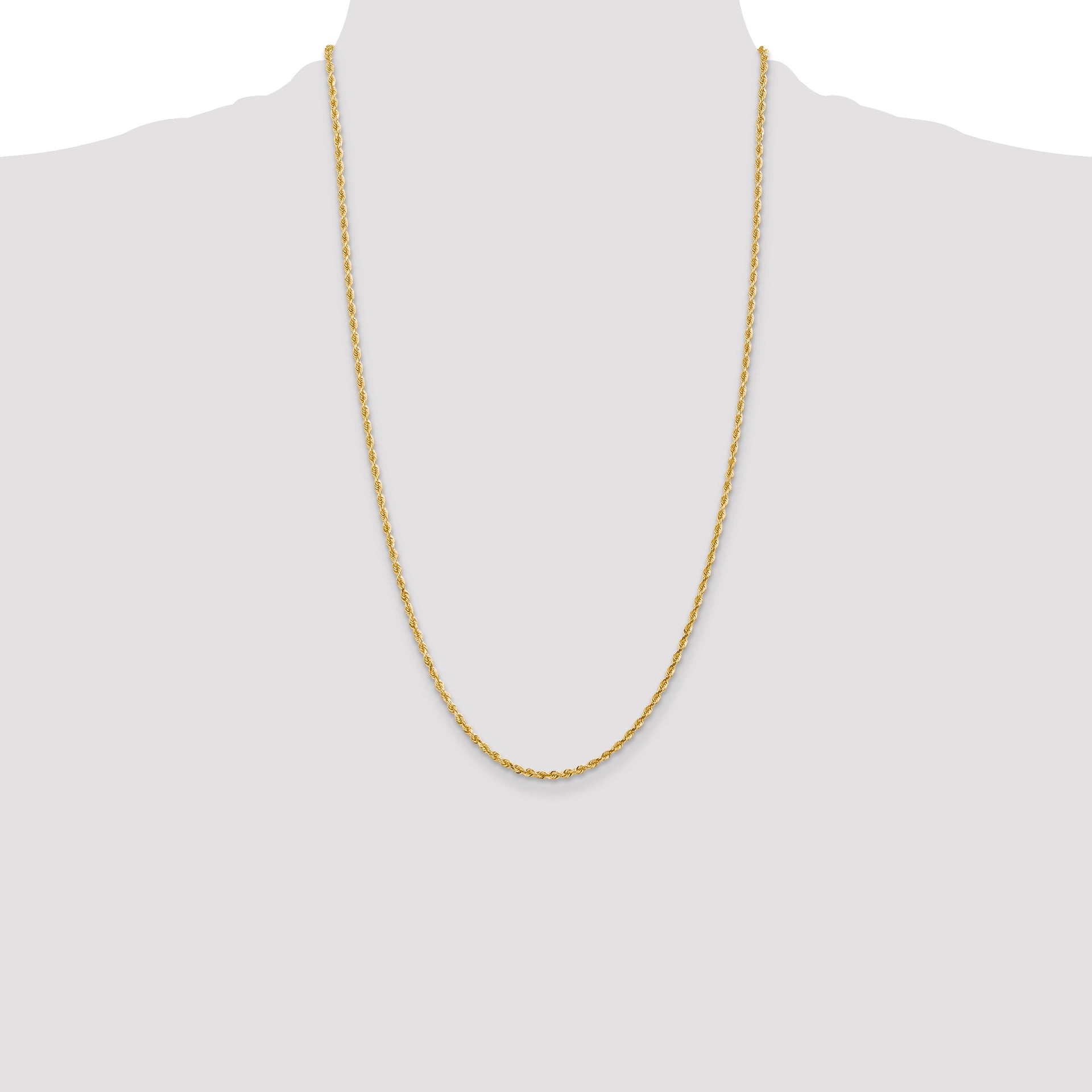 14k 2.25mm D/C Quadruple Rope Chain