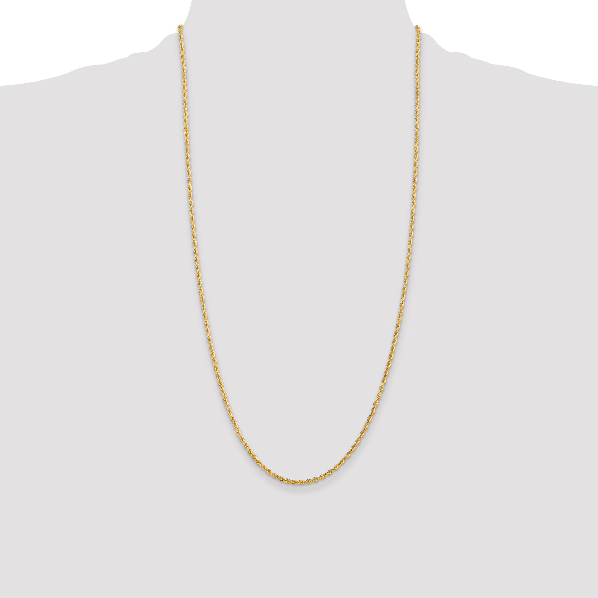 14k 2.25mm D/C Quadruple Rope Chain