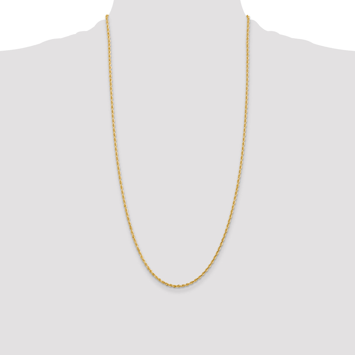 14k 2.25mm D/C Quadruple Rope Chain