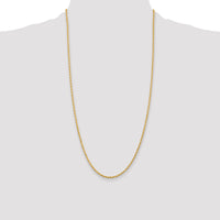 14k 2.25mm D/C Quadruple Rope Chain