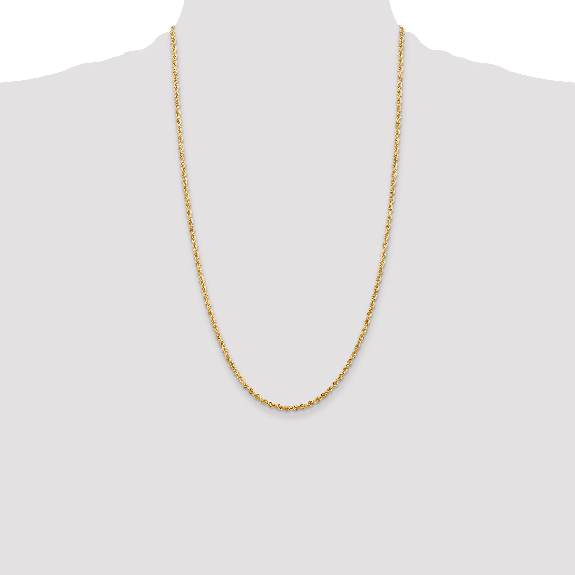 14k 2.75mm D/C Quadruple Rope Chain