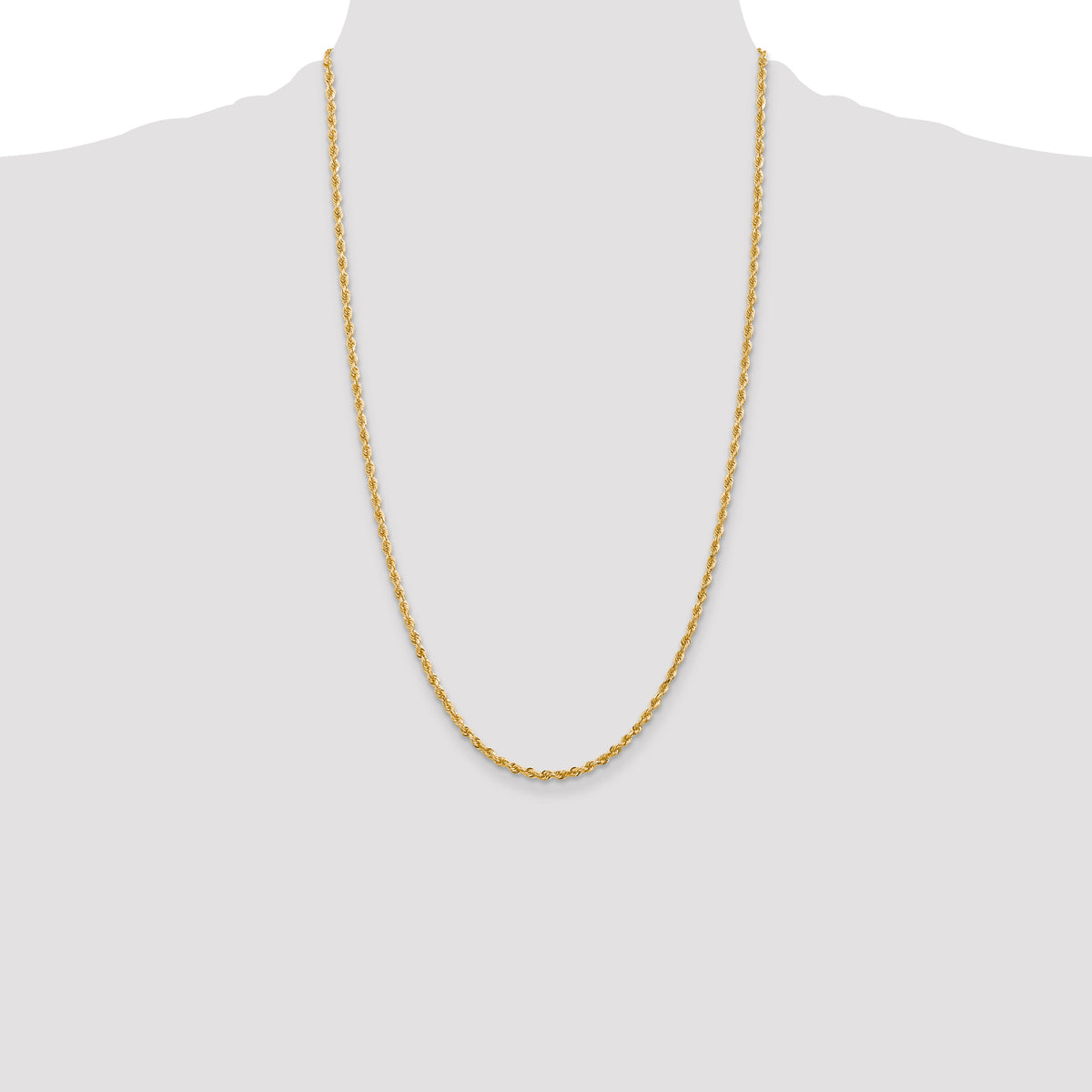 14k 2.75mm D/C Quadruple Rope Chain