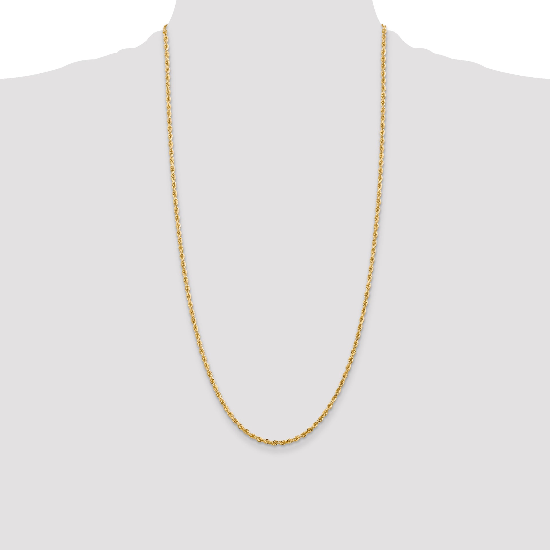 14k 2.75mm D/C Quadruple Rope Chain