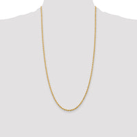 14k 2.75mm D/C Quadruple Rope Chain