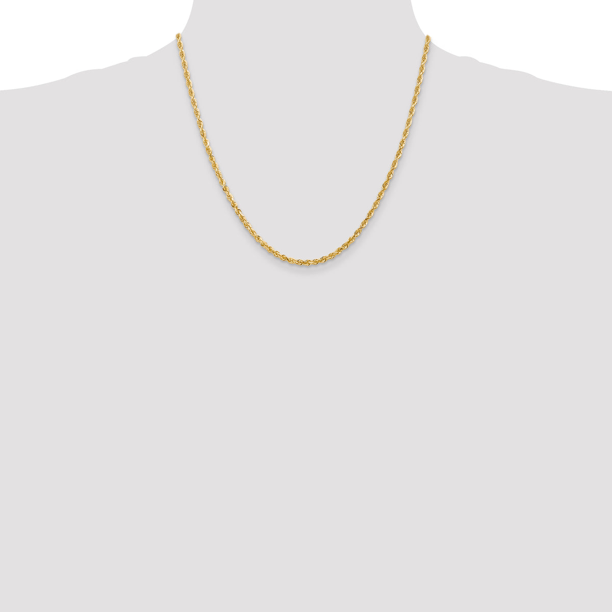14k 3.0mm D/C Quadruple Rope Chain