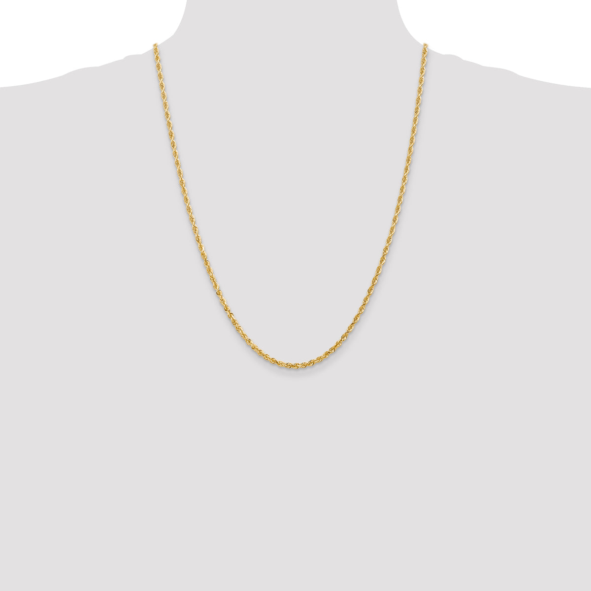 14k 3.0mm D/C Quadruple Rope Chain
