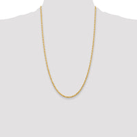 14k 3.0mm D/C Quadruple Rope Chain