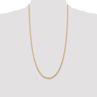 14k 3.0mm D/C Quadruple Rope Chain