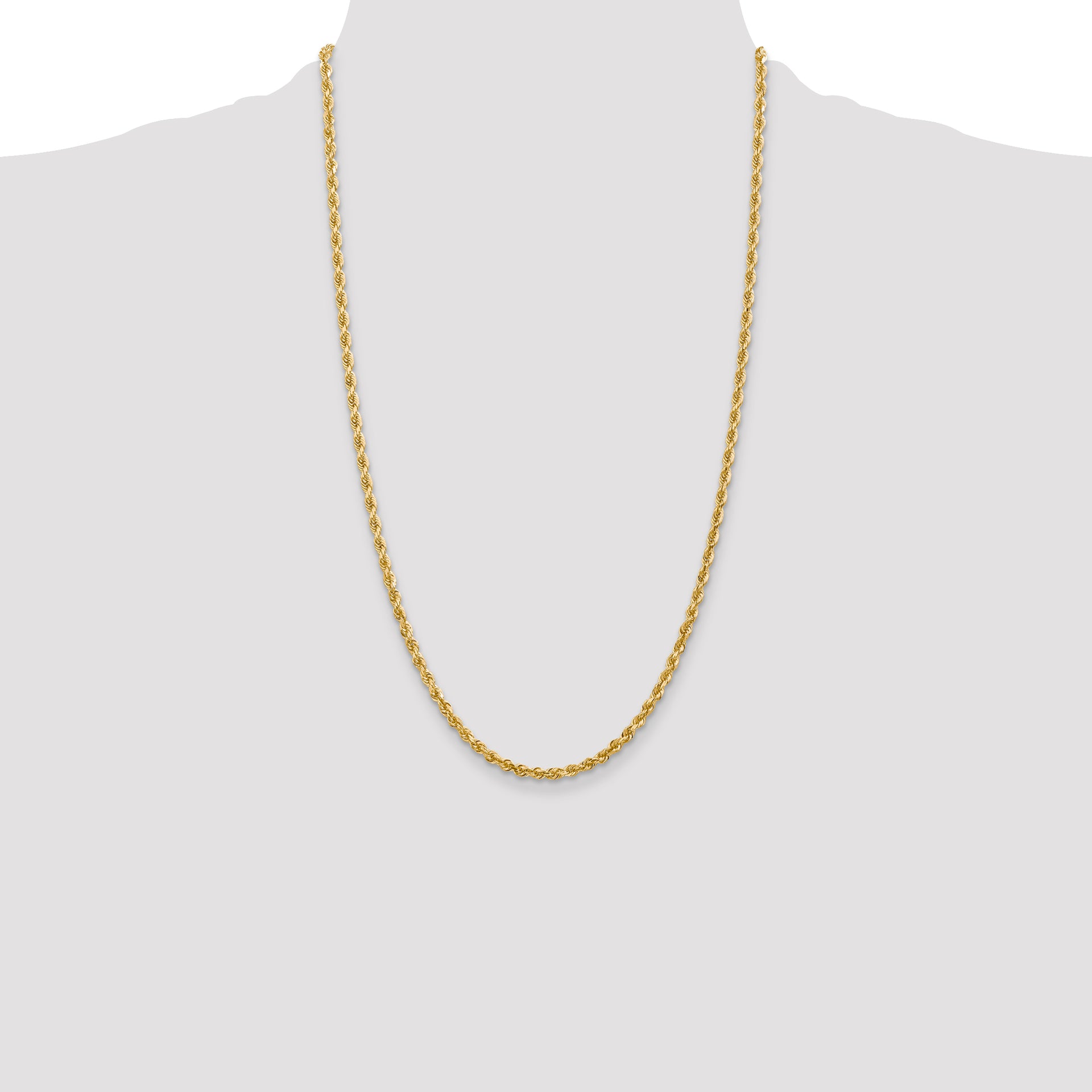 14k 3.35mm D/C Quadruple Rope Chain