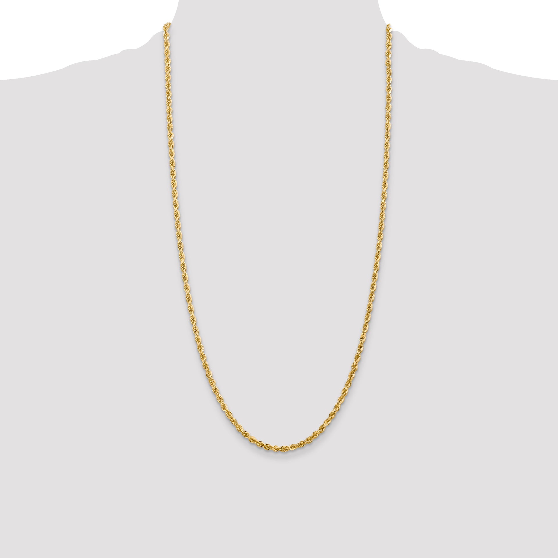 14k 3.35mm D/C Quadruple Rope Chain
