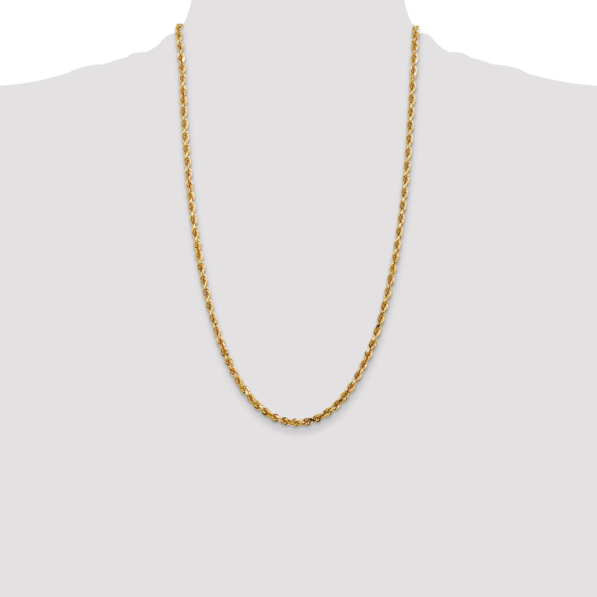 14k 4.0mm D/C Quadruple Rope Chain