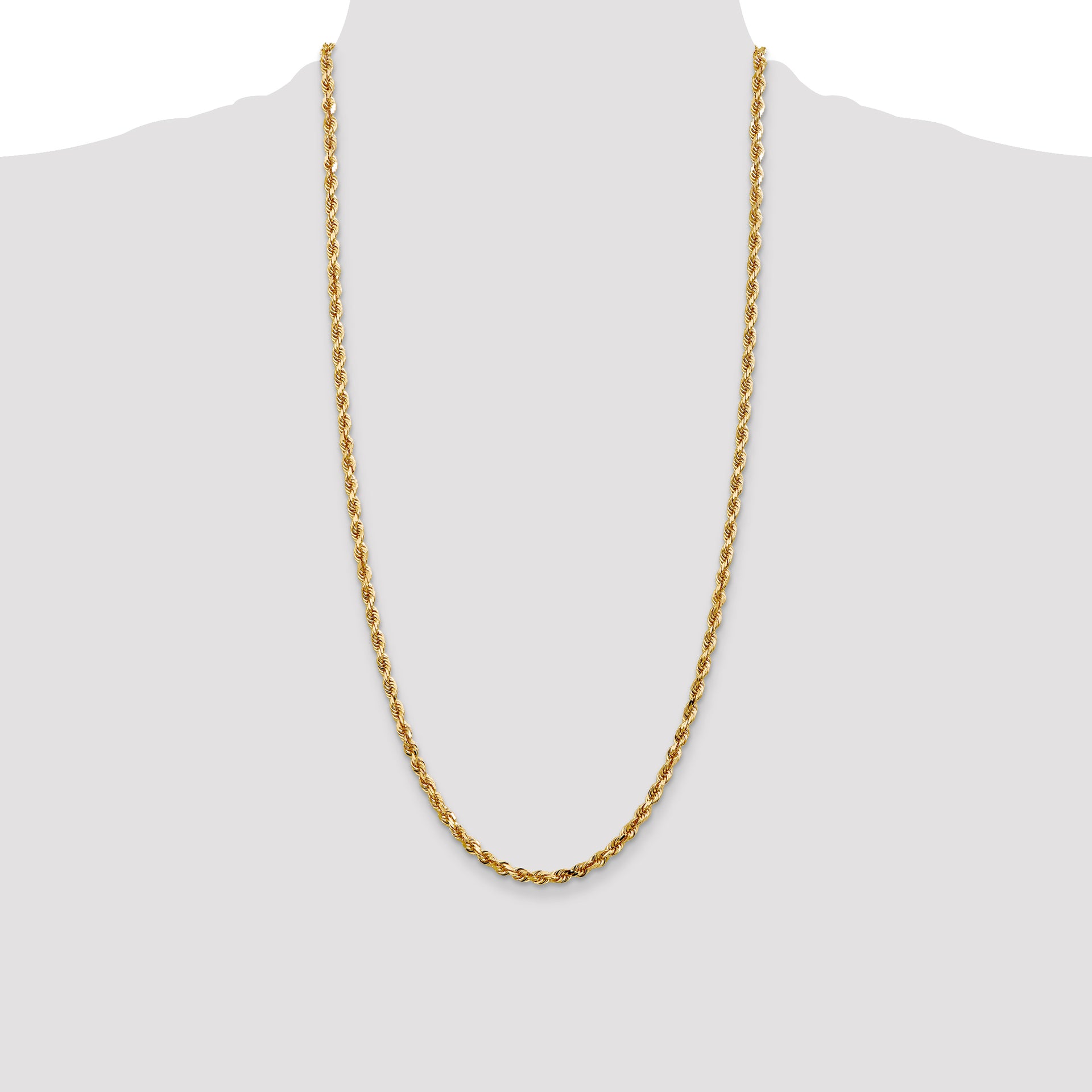 14k 4.0mm D/C Quadruple Rope Chain