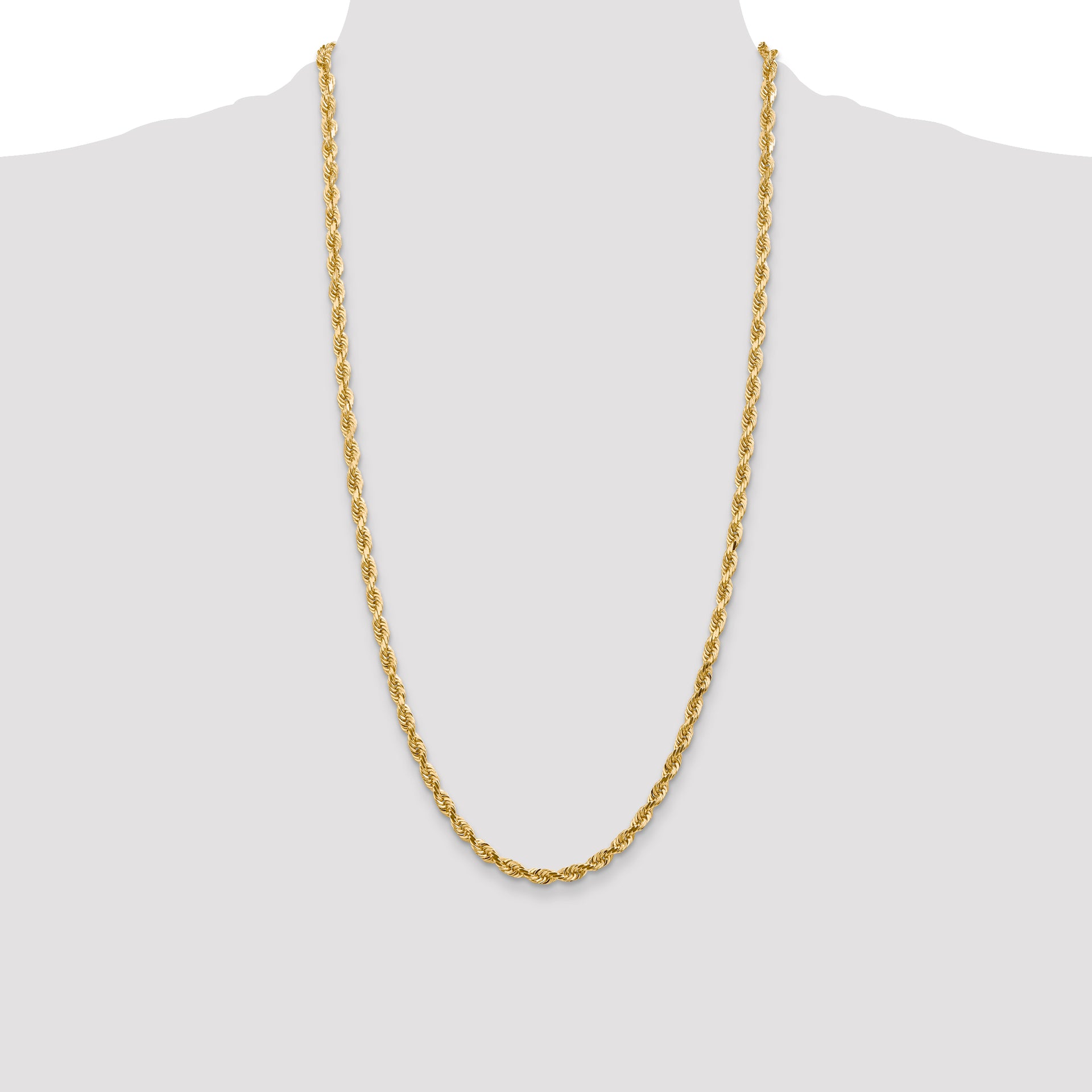 14k 4.5mm D/C Quadruple Rope Chain
