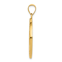 14k Saint Christopher Medal Hollow Pendant