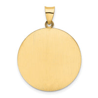 14k Saint Christopher Medal Hollow Pendant